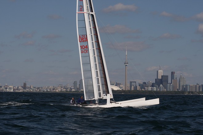 Cogito (USA) C-Class catamaran -  in 18-23kts of wind and a reasonable sea running Toronto ICCCC - 2007 © SW